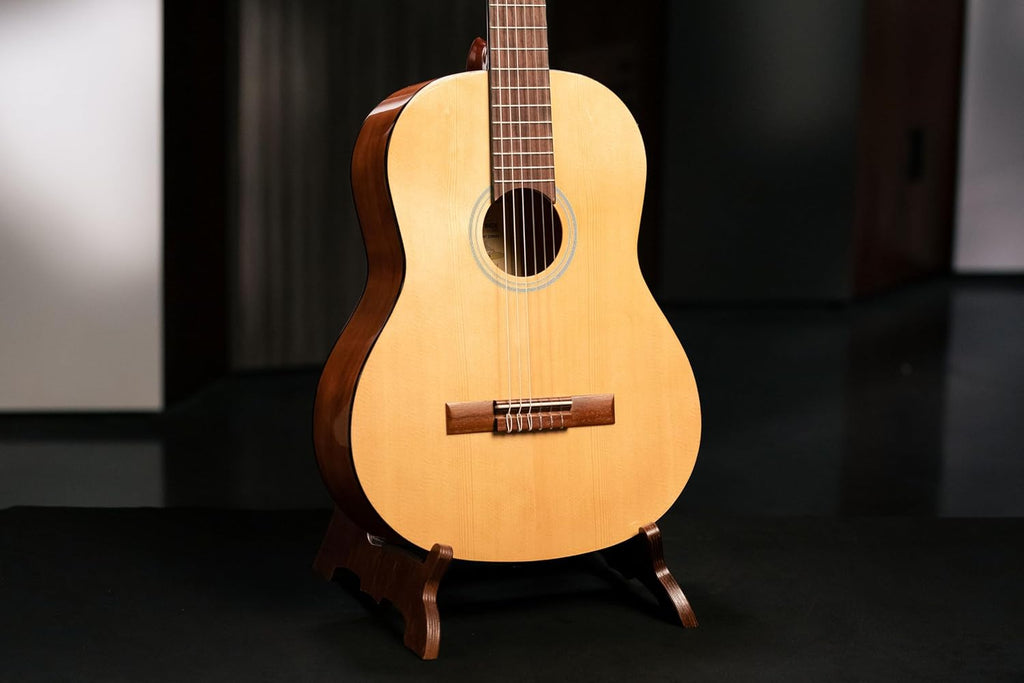Ortega Student Series Full Size 6-String Nylon Classical Guitar, Gloss Spruce Top (RST5)