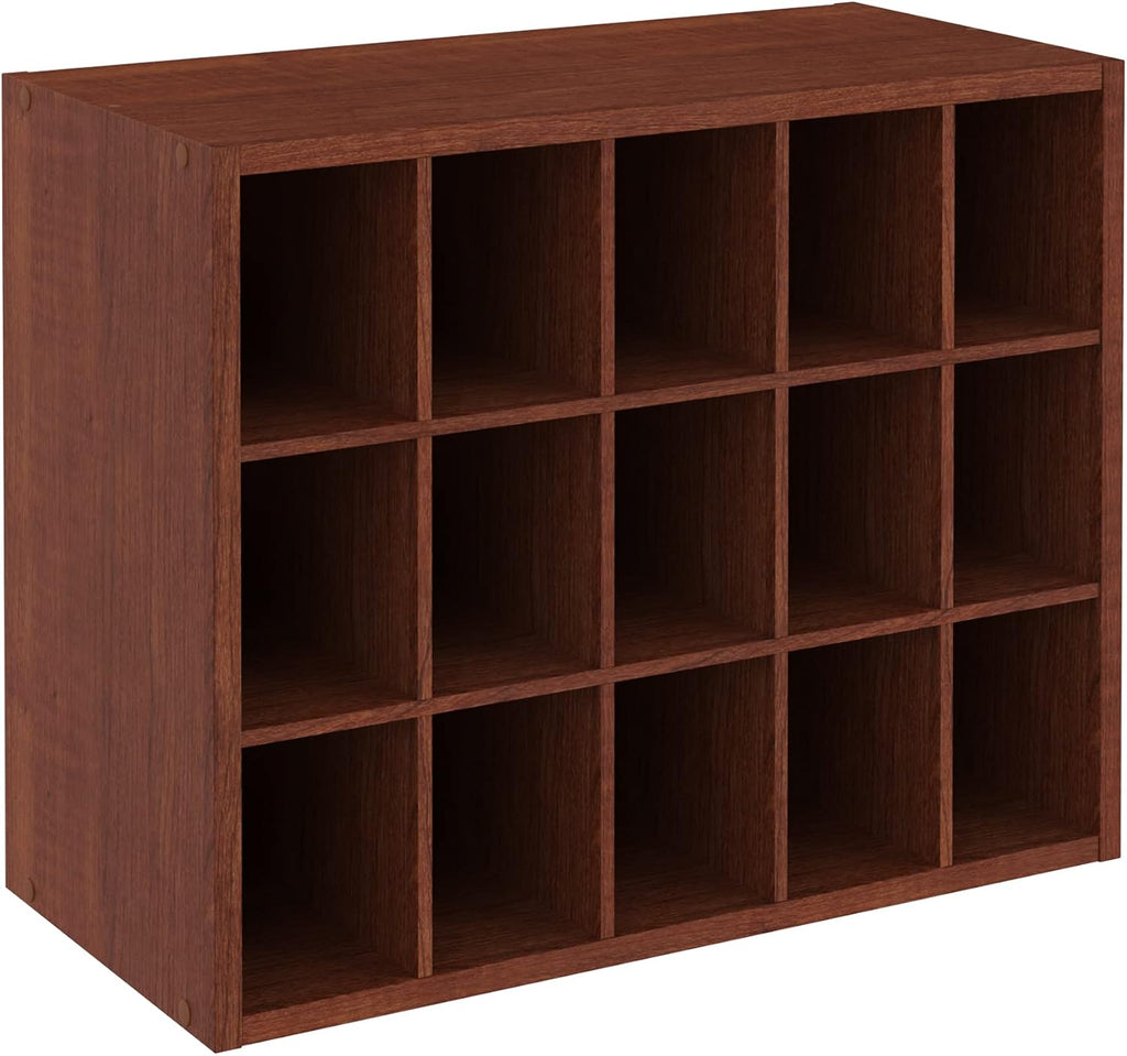 ClosetMaid Dark Cherry Stackable Storage Organizers (1307 + 15 Cube)