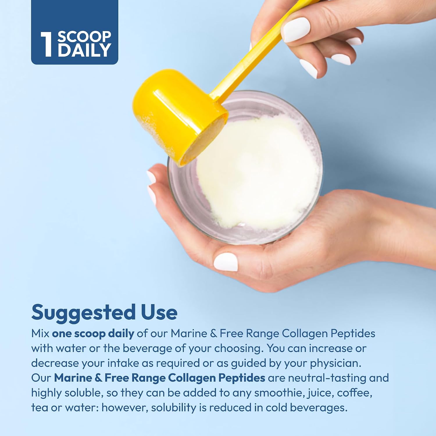 ANDREW LESSMAN Marine, Free Range Collagen Peptides Powder and MSM 240 Servings - Supports Radiant Smooth Soft Skin, Comfortable Joints. Super Soluble No Fishy Flavor No Additives Non-GMO
