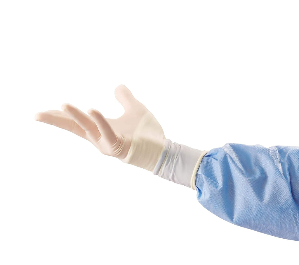 Medline SensiCare with Aloe Sterile Powder and Latex-Free Surgical Glove, Size 7.5, White (Pack of 100)