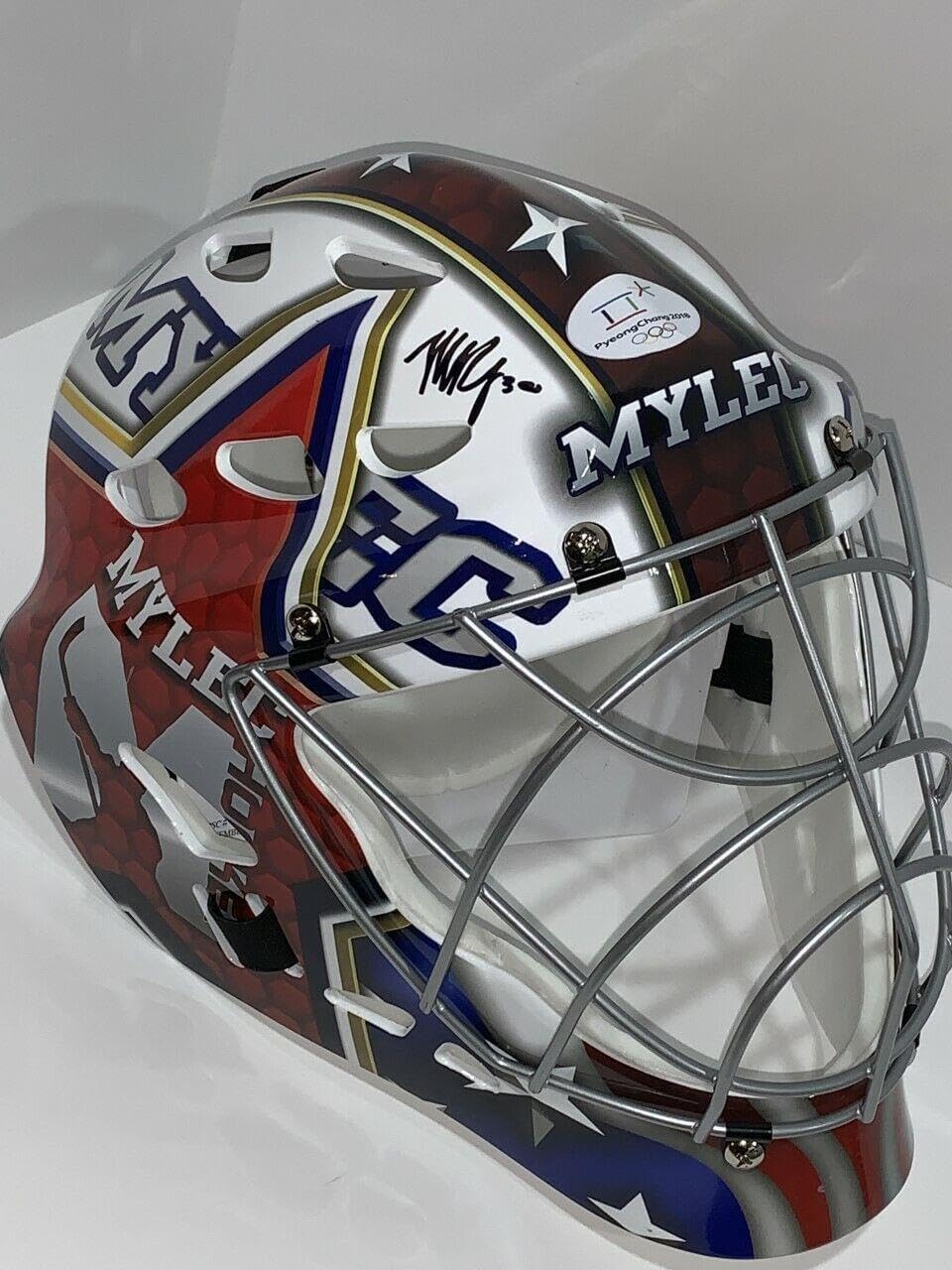 Maddie Rooney Signed Team Usa Goalie Mask Olympics 2018 Medal Psa Coa - Autographed Olympic Caps and Hats