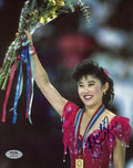 Kristi Yamaguchi Olympic Medal USA Olympics Signed 8x10 Photo PSA DNA #2 - Autographed Olympic Photos
