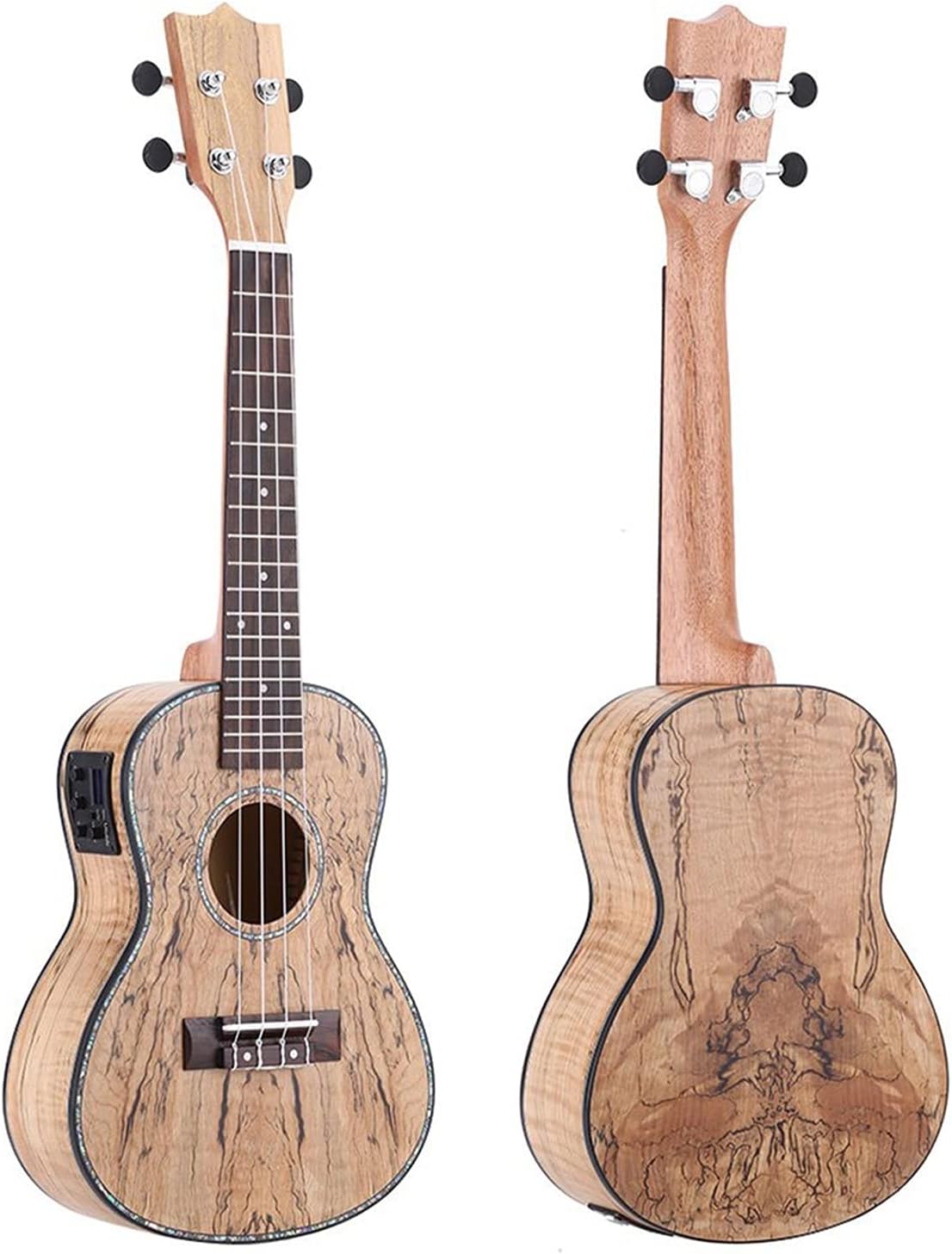 Children Ukulele 24' Ukelele Mini Acoustic Guitar with Cowry Shell Brims 4 Nylon Strings