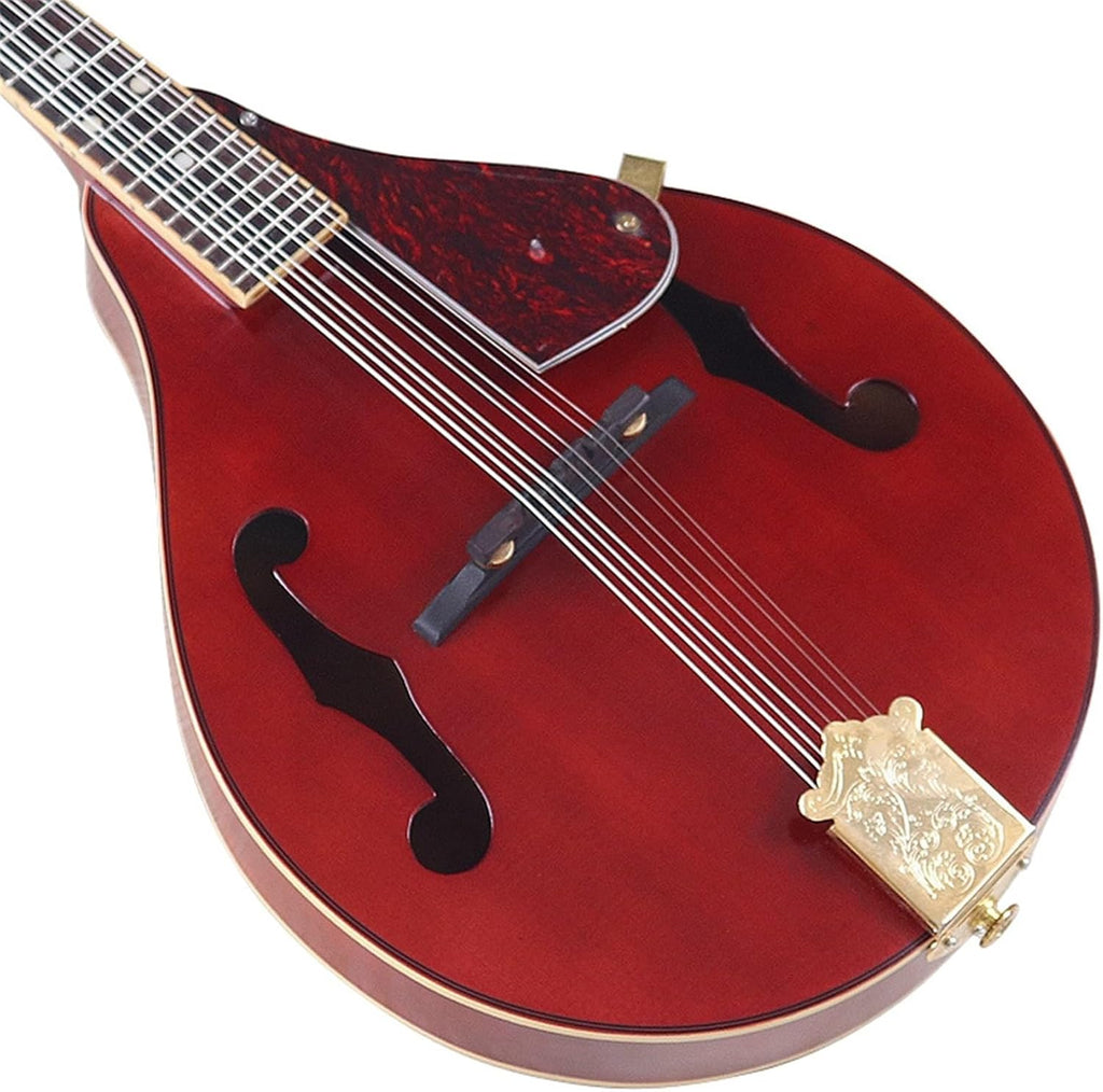 26 Inch Eight String Brown Red Mandolin Guitar Instrument Beginner Mandolin String Instrument