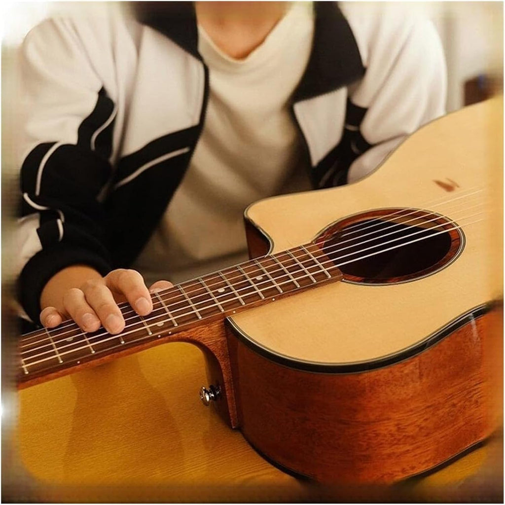 MXL&LJB 41' Acoustic Guitar, Guitarra De 6 Cuerdas Spruce Top Bone Nut for Beginner Intermediate Adults Teens(Gradient)