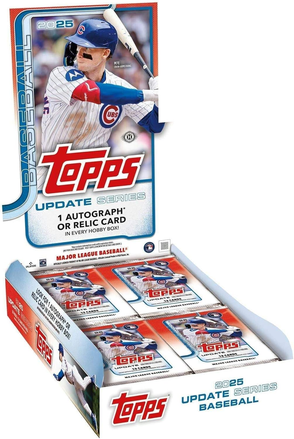2025 Topps Update Series Baseball Hobby Trading Card Box (1 Autograph or Relic Card Per Box)