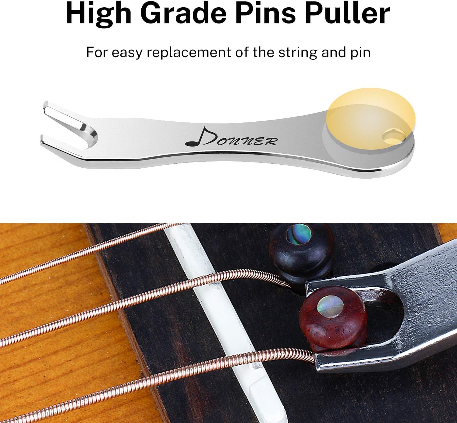 Donner Acoustic Guitar for Beginner-Guitar Bridge Pins
