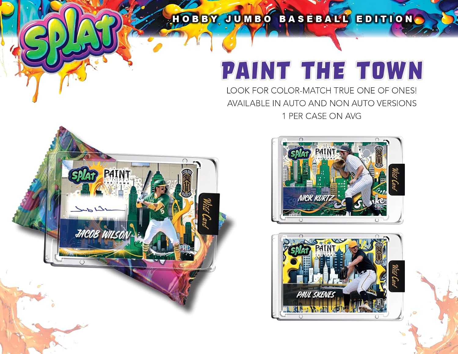 2024 Wild Card Splat Baseball Jumbo Trading Card Box (1 Autograph Card Per Box)
