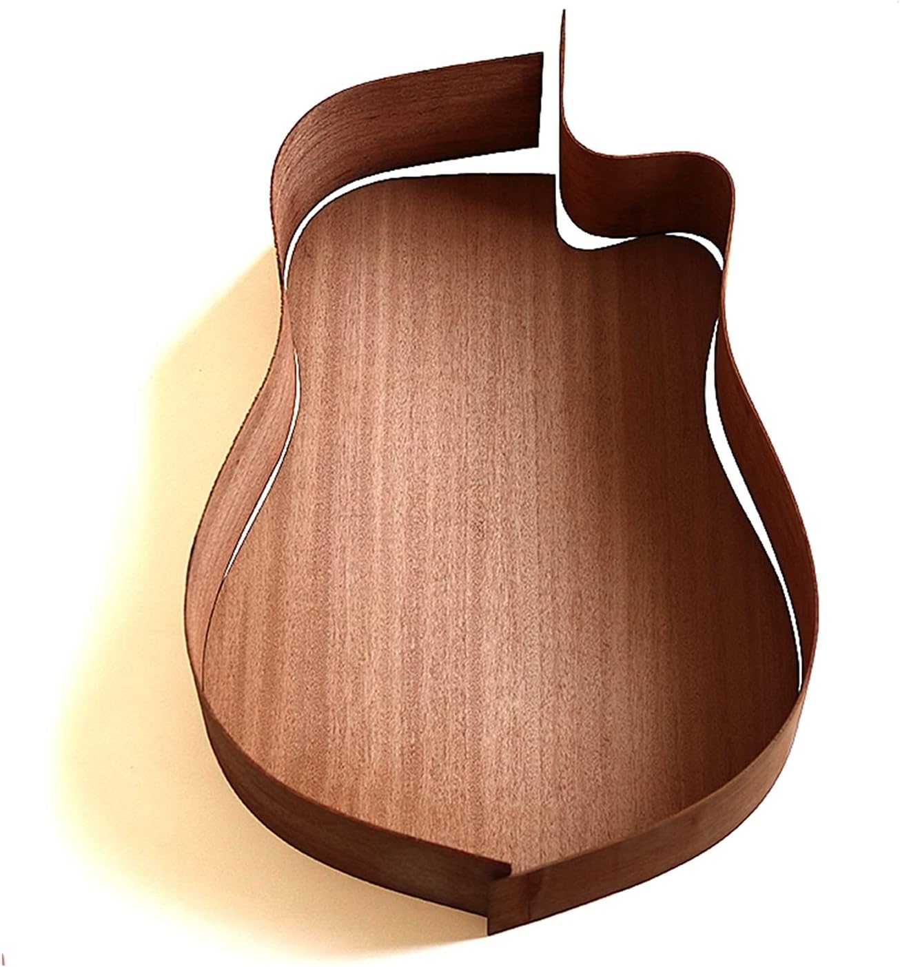 Unfinished Guitar Body 1 Set DIY 41' Unfinished Acoustic Guitar Style Guitar Kit African Peach Blossom Core Guitar DIY Accessory