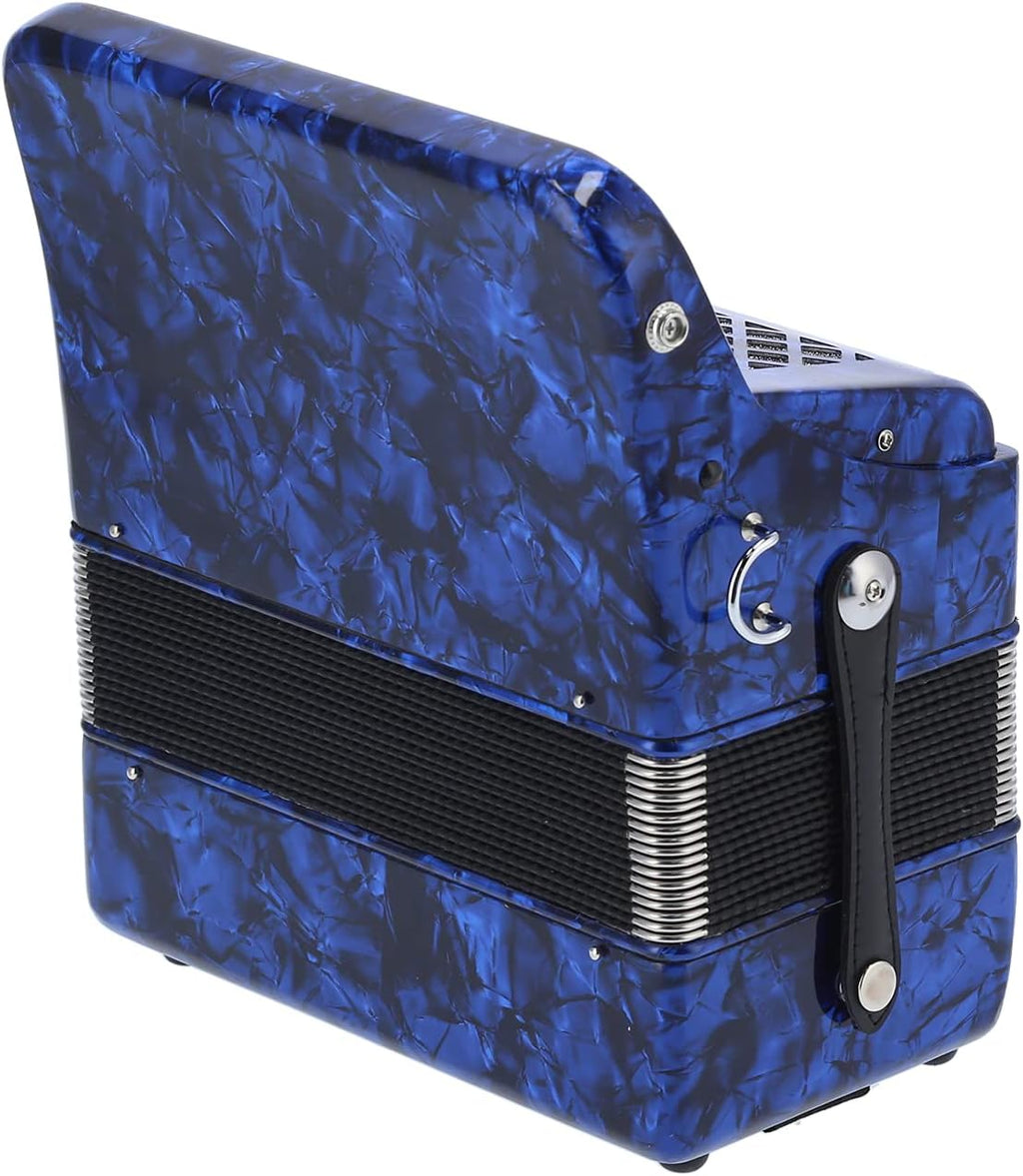 Accordion, 22 Key 8 Bass Button Accordion with Bag, Beginner Adult Professional Accordion, Rich Timbre With Shoulder Strap Comfortable ＆ Sensitive Button ()