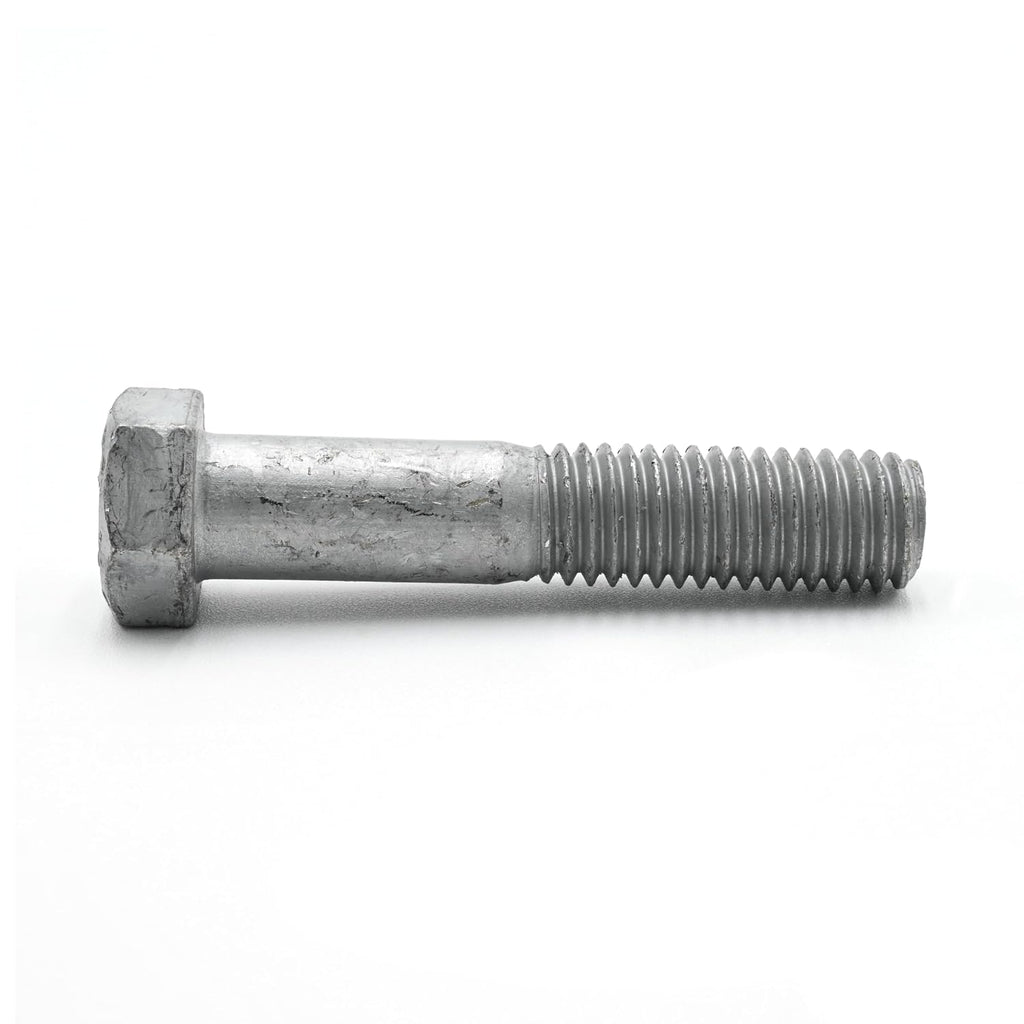 5/8'-11 x 14 Hot Dipped Galvanized Hex Bolt w/Nuts & Washers, Grade A, Partial Thread, Under-Sized, Quantity 25 - by Fastener Depot