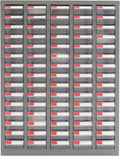 Bolt and Nut Tool Storage Cabinet,Parts Cabinet,Organization Shelves with ABS Material Drawer,Metal Organization Shelves for Garage, Store, Workshop (Clear 75 Drawers)