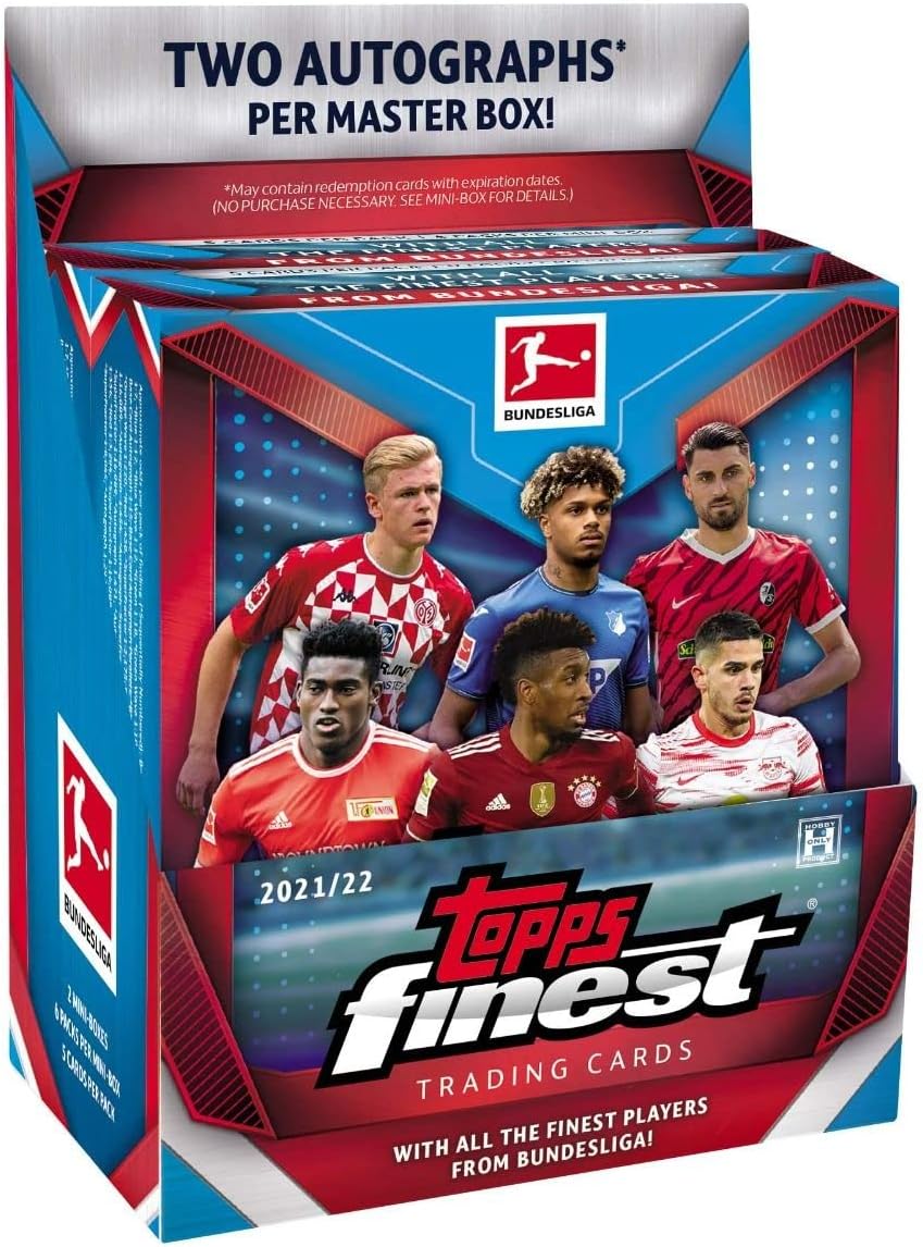 Topps 2021/22 Finest Bundesliga Soccer Hobby Box (12 pks/bx)