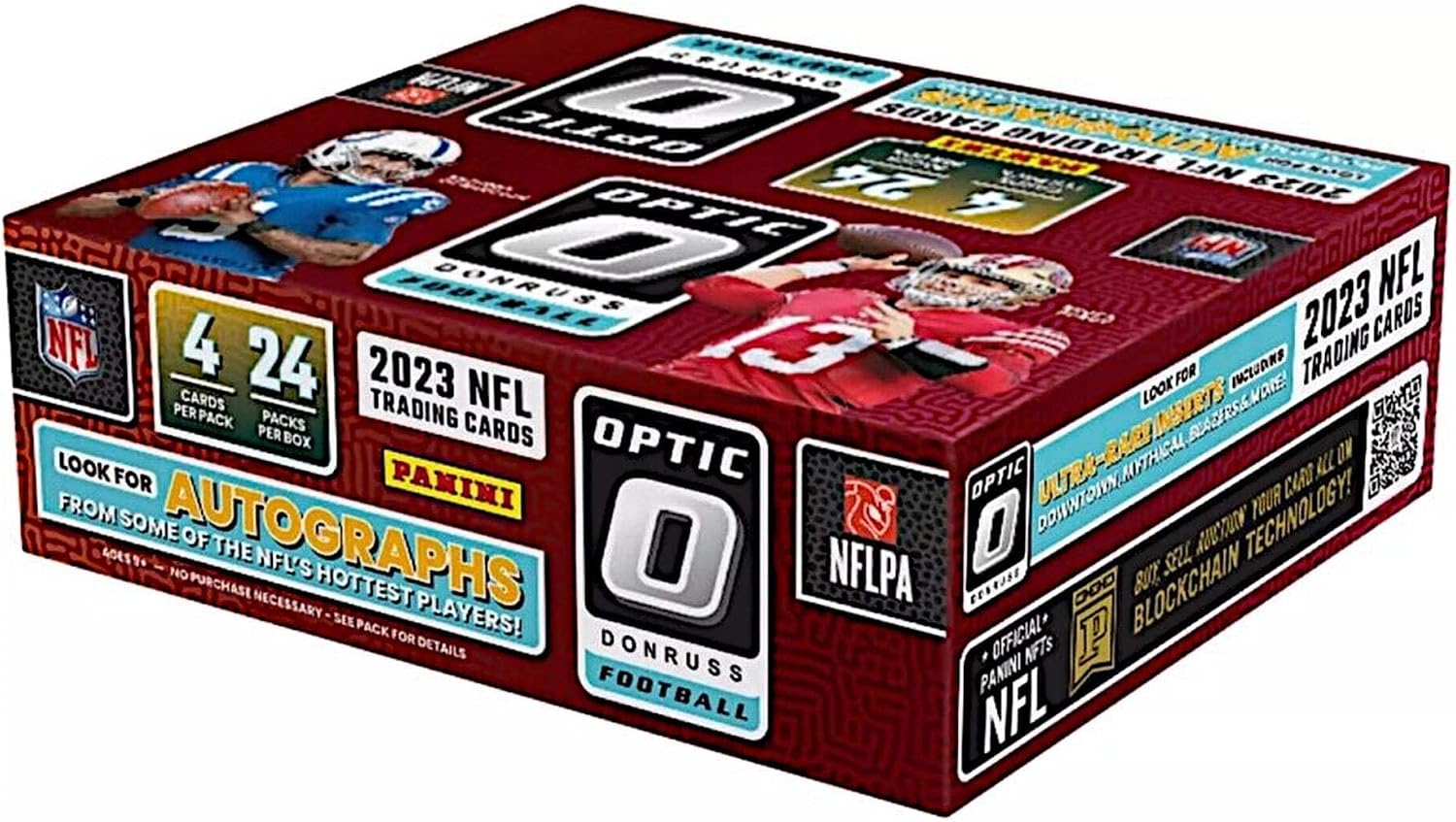 2023 Panini Donruss Optic Football Sealed Retail Box with 24 Packs