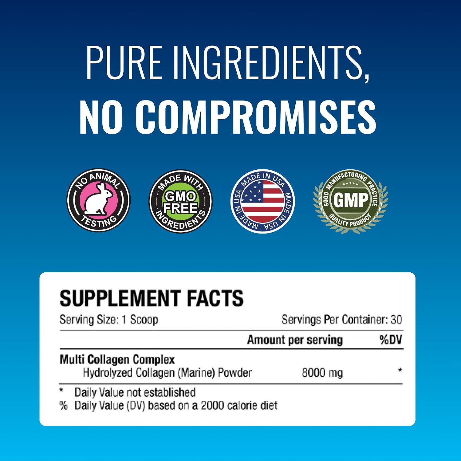 Approved Science Collagen Powder - Unflavored Hydrolyzed Collagen Peptides for Women & Men - Marine Sourced - Hair, Skin, Nails & Joints - 150 Scoops - Five Month Supply
