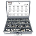 Stainless Steel Finished Hex Nut Coarse & Fine Assortment - 968 Pieces