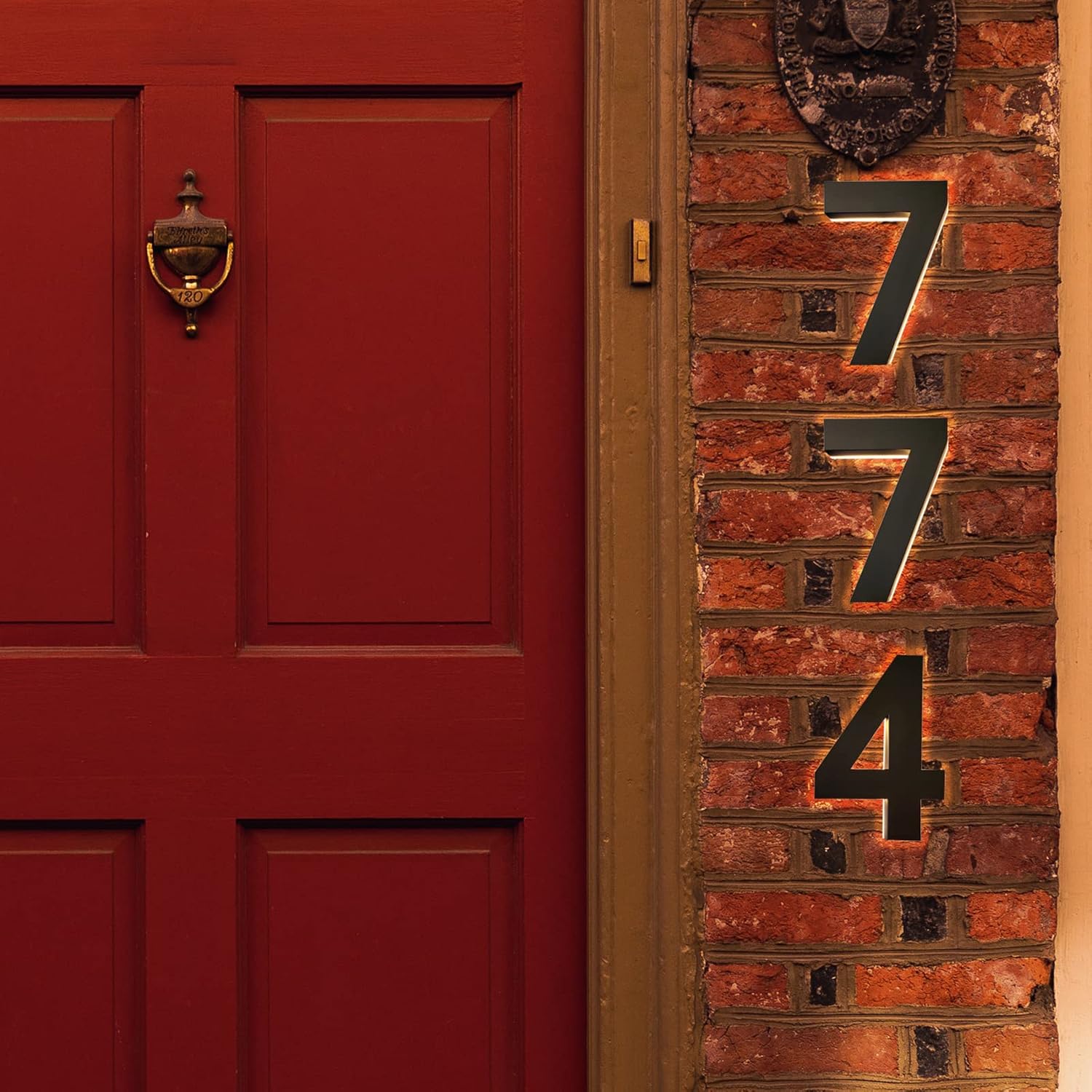 16' Illuminated House Numbers For Outside, Backlit LED Home Address Number, Stainless Steel Hand-Polished For Light Up Address Numbers For House,9