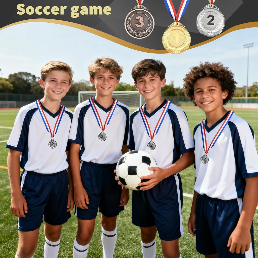 270 Pcs Metal Medals Awards Bulk 1 2 3 Gold Silver Medals Winner Award Prizes for Kids Adult Sports Competitions Team Rewards Party