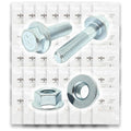 Metric Class 10.9 JIS Hex Cap Flange Frame Bolts & Flange Nuts Assortment Kit - 401 Pieces!