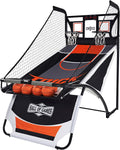 Hall Games Premium Arcade Basketball Shootout - Heavy-Duty Foldable Indoor Arcade Game with Shatterproof Pro-Style Backboard – 2 Player Foldable Basketball Arcade Game