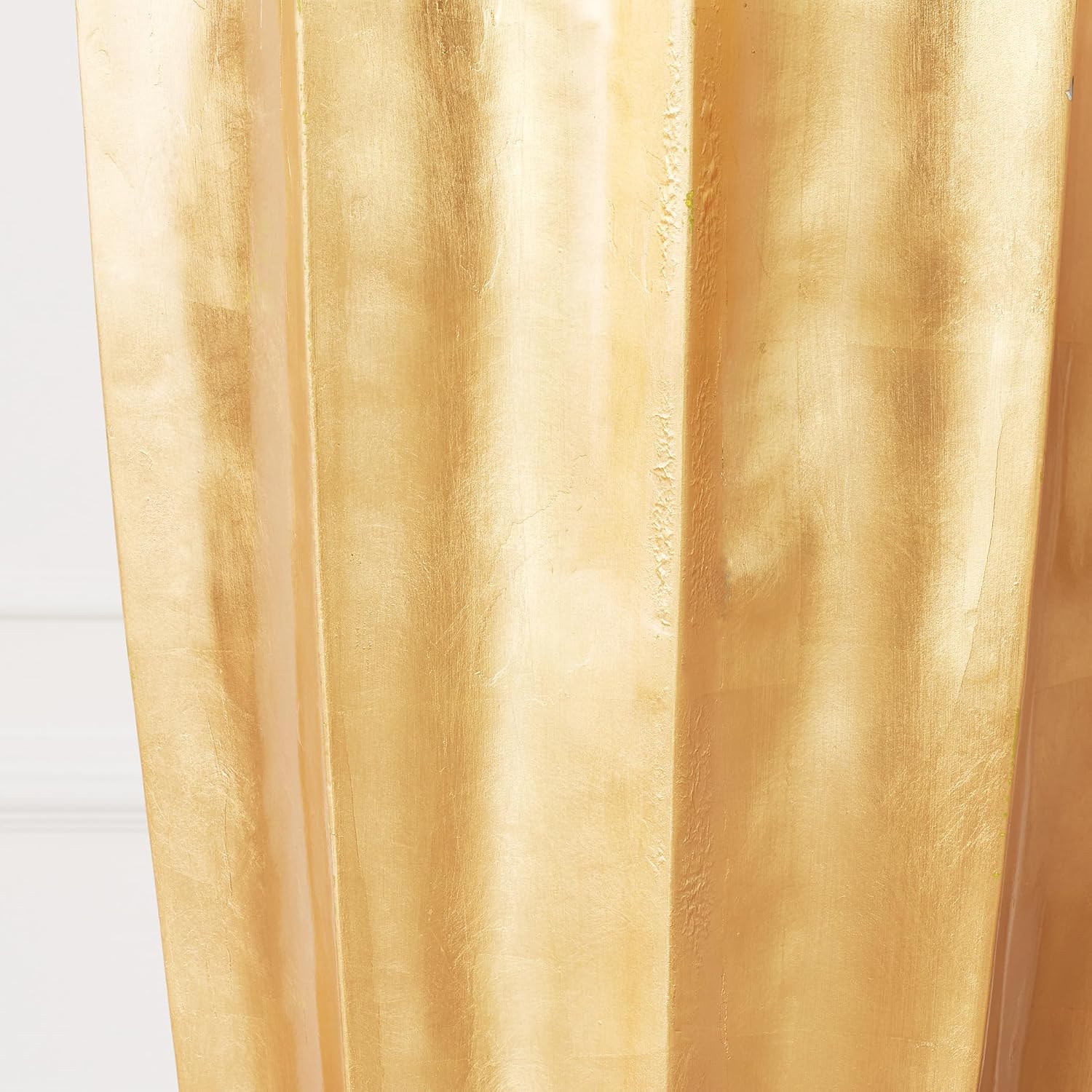 Z Gallerie 48' Accolade Floor Vase, Elegant Fluted Gold Metallic Large Fiberglass Decorative Vase for Home, Office
