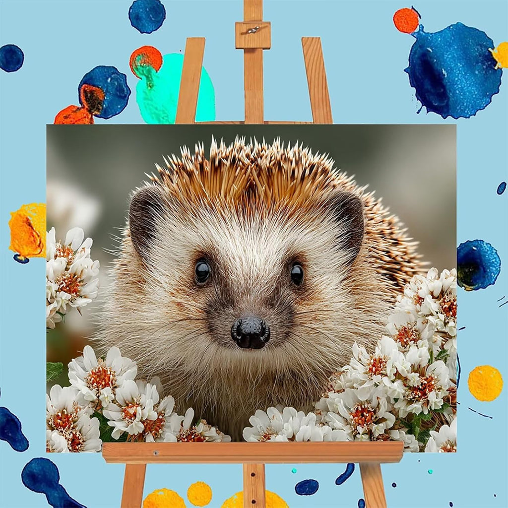 Animal Paint by Numbers Kit for Adults, DIY Painting by Numbers Flower, DIY Canvas Wall Art Crafts for Adults with Paint Brushes and Acrylic, Spring Decorations Art Supplies, Girl Gifts 54x40in 1-5252
