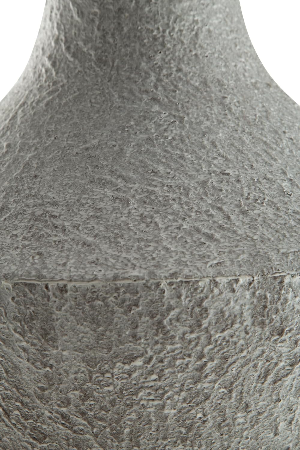 Signature Design by Ashley Estonbank Casual Indoor Distressed Metal Floor Vase with Stand, White & Black