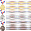 270 Pcs Metal Medals Awards Bulk 1 2 3 Gold Silver Medals Winner Award Prizes for Kids Adult Sports Competitions Team Rewards Party