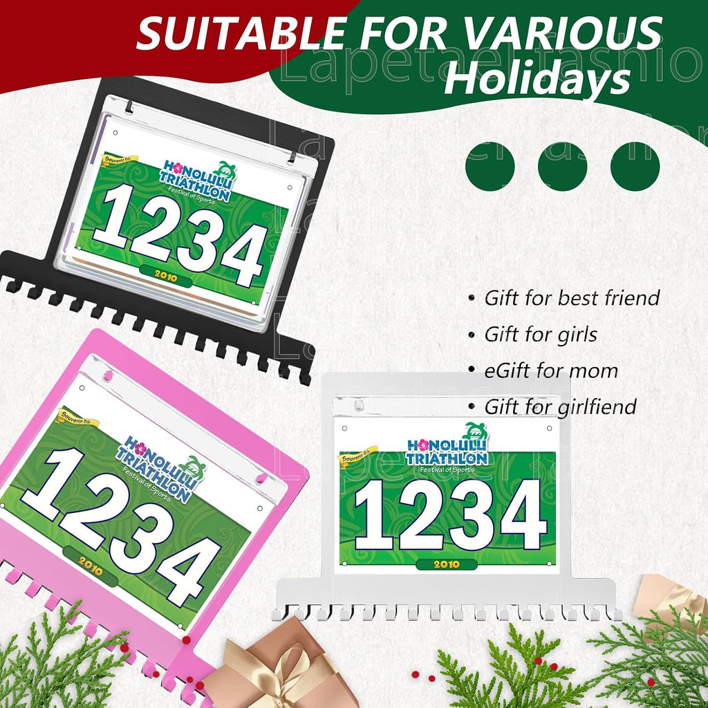 Race Medal Holder Wall Hanger,Marathon Medal Display and Runner Medal Hanger Display,Bib Running Medal Display, Running Medal Hanger Display,Medal Holder for Wall,Gifts For Runners Athlete Luxurious