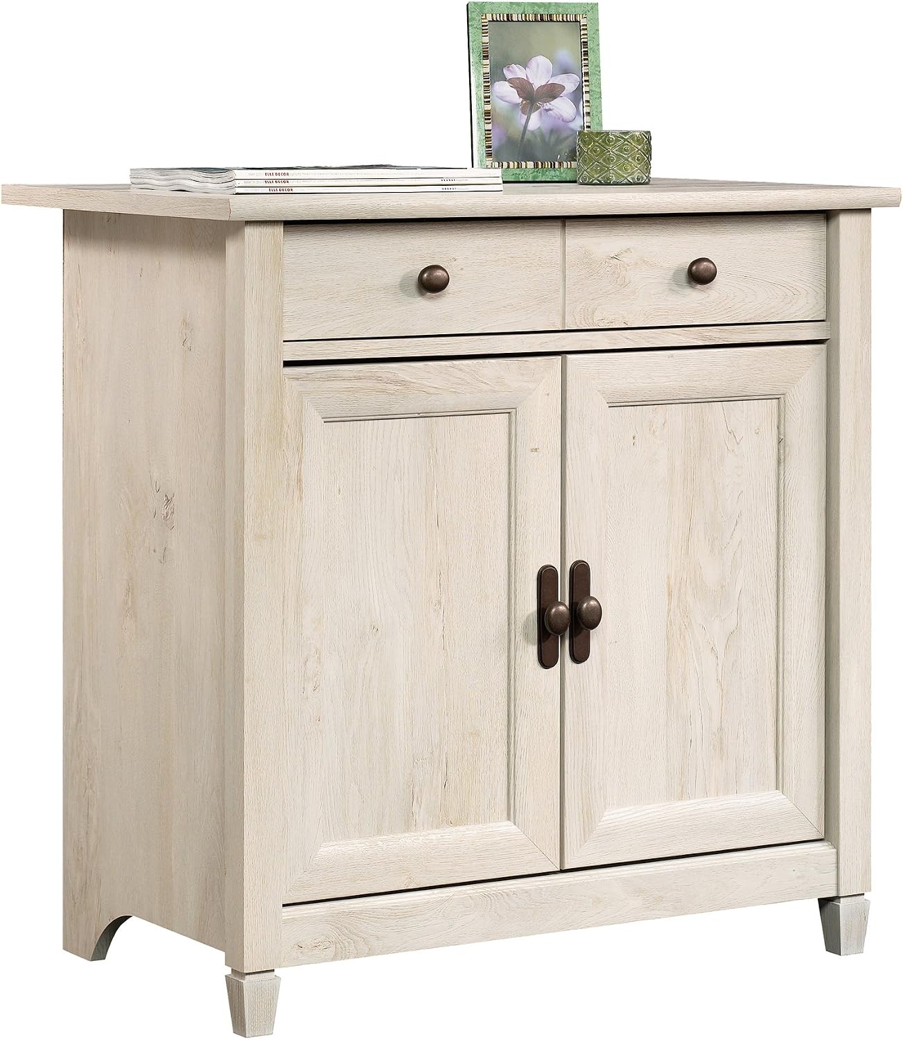 Sauder Edge Water Accent Storage Cabinet with Doors, Utility Cabinet, in Chalked Chestnut finish