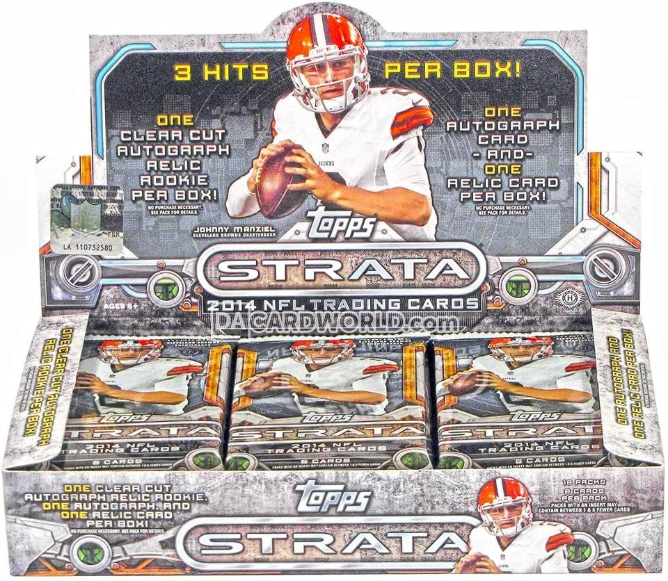 Topps 2014 Strata NFL Trading Cards Hobby Box