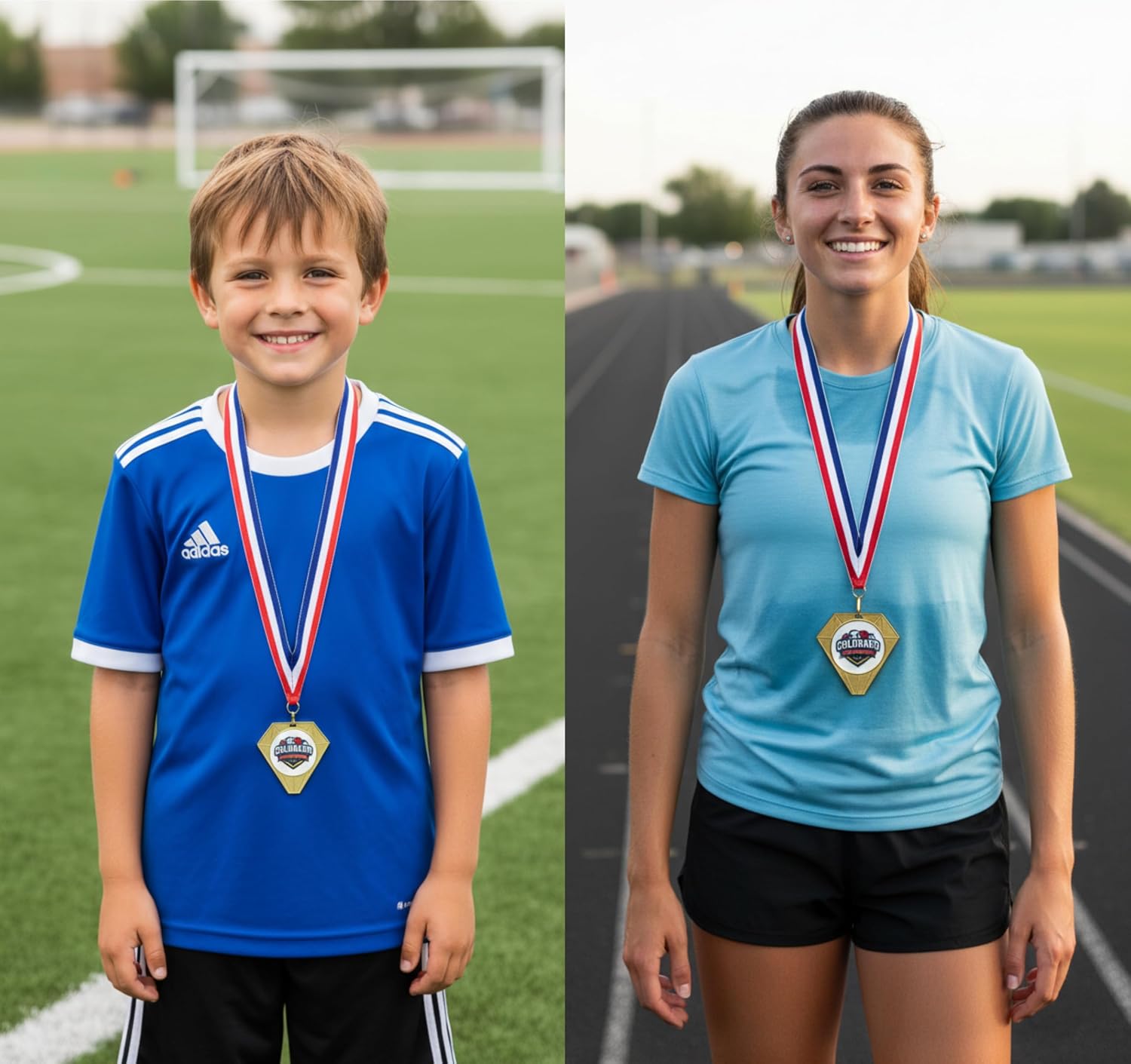 Custom Medals for Awards with Logo and Text on Back | Design Your Own Customized Personalized Medal for Kids and Adults | Design Your Own Award Medal | Medallas Personalizadas