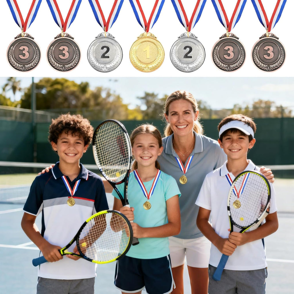 270 Pcs Metal Medals Awards Bulk 1 2 3 Gold Silver Medals Winner Award Prizes for Kids Adult Sports Competitions Team Rewards Party