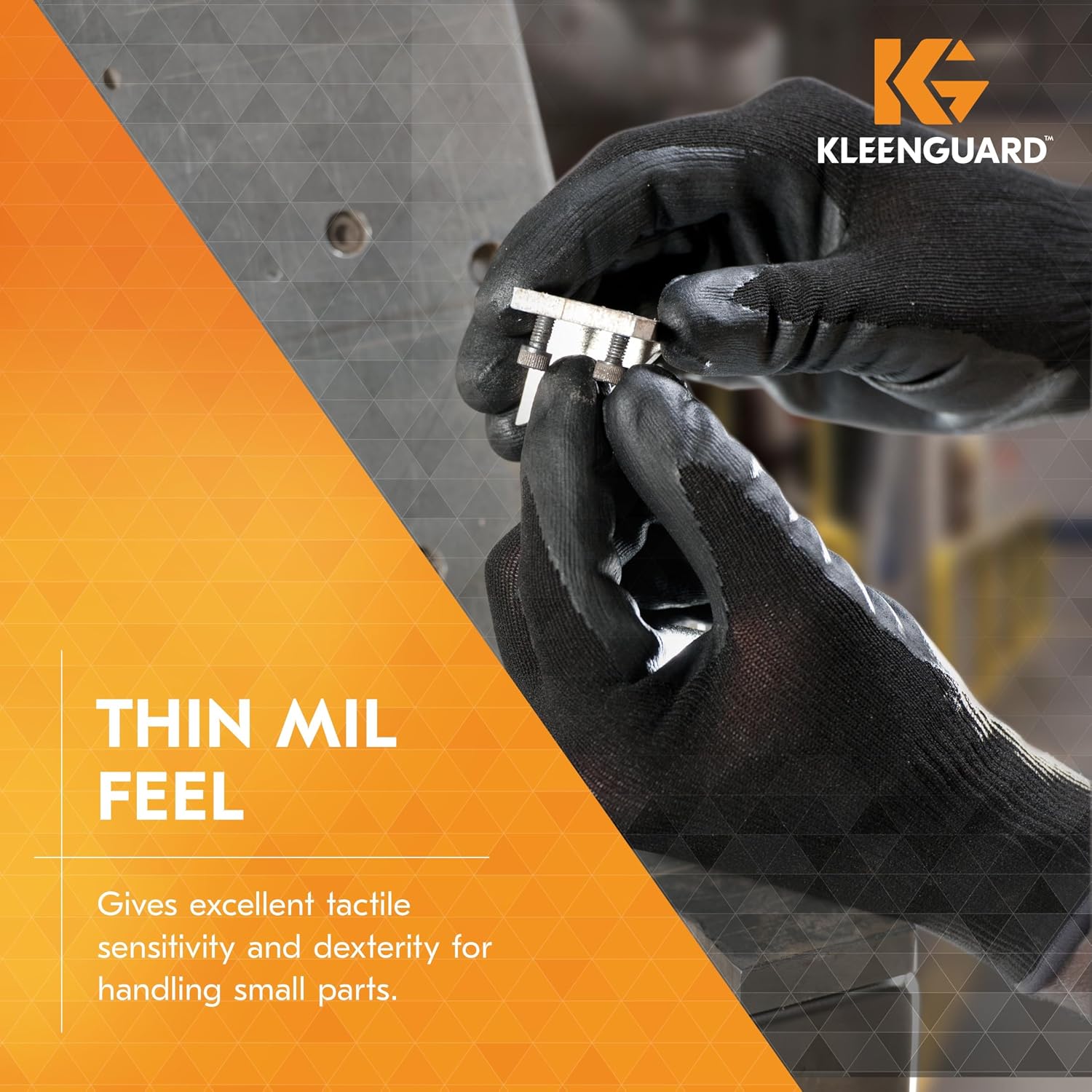 KLEENGUARD G40 Polyurethane Coated Gloves,High Dexterity, Black, 12 Pairs/Bag, 5 Bags/Case