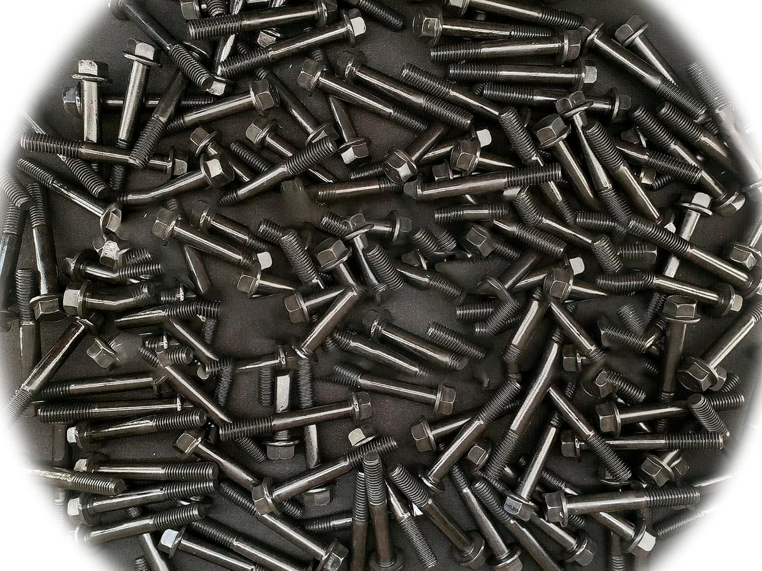 (Qty 25pcs) 1/2-13X3-1/2 Grade 8 Hex Head Flange/Frame Bolt/Cap Screws 1/2x13X3.5 Multi-Purpose Comprehensive Hardware Fastener Assortment Kit Cit02725Riv