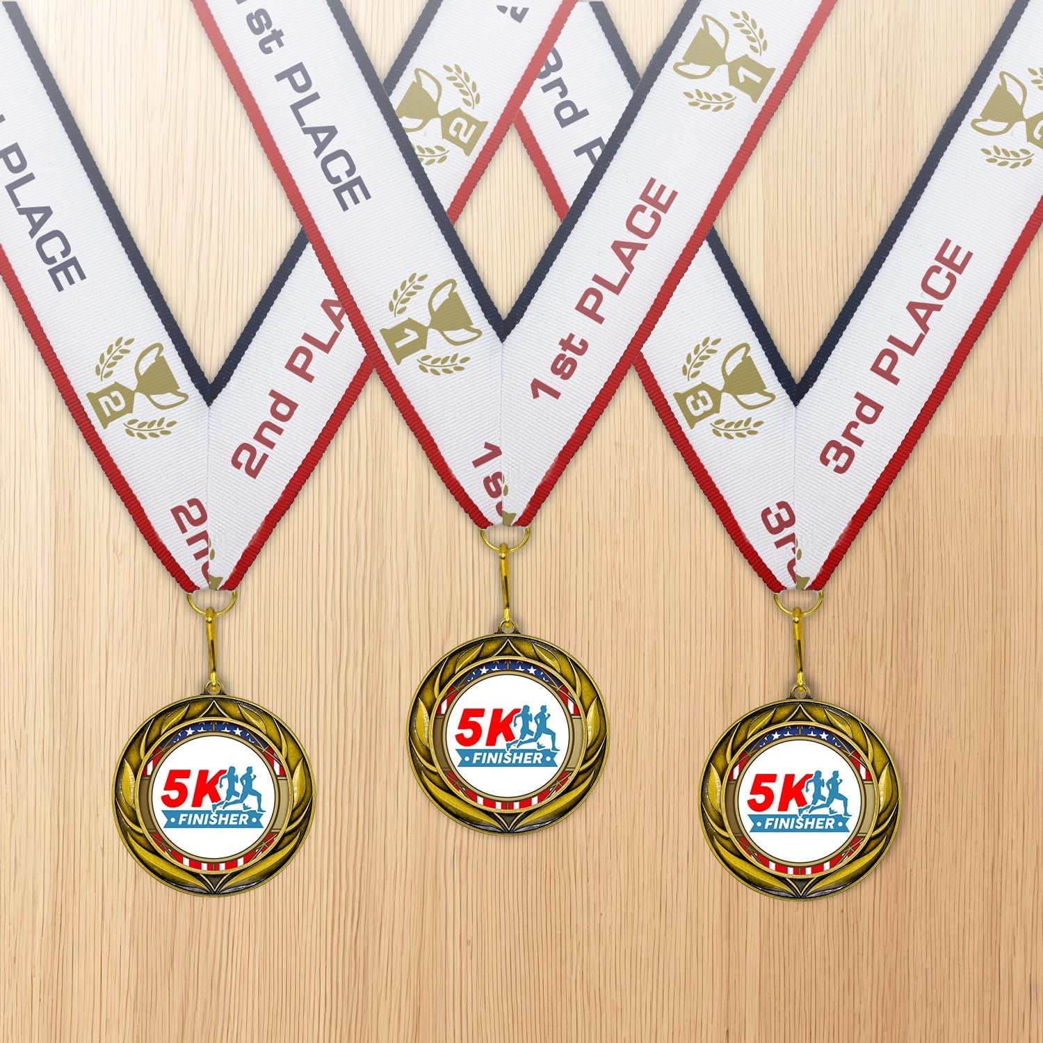 All Quality 5K Finisher Wreath Design Medal