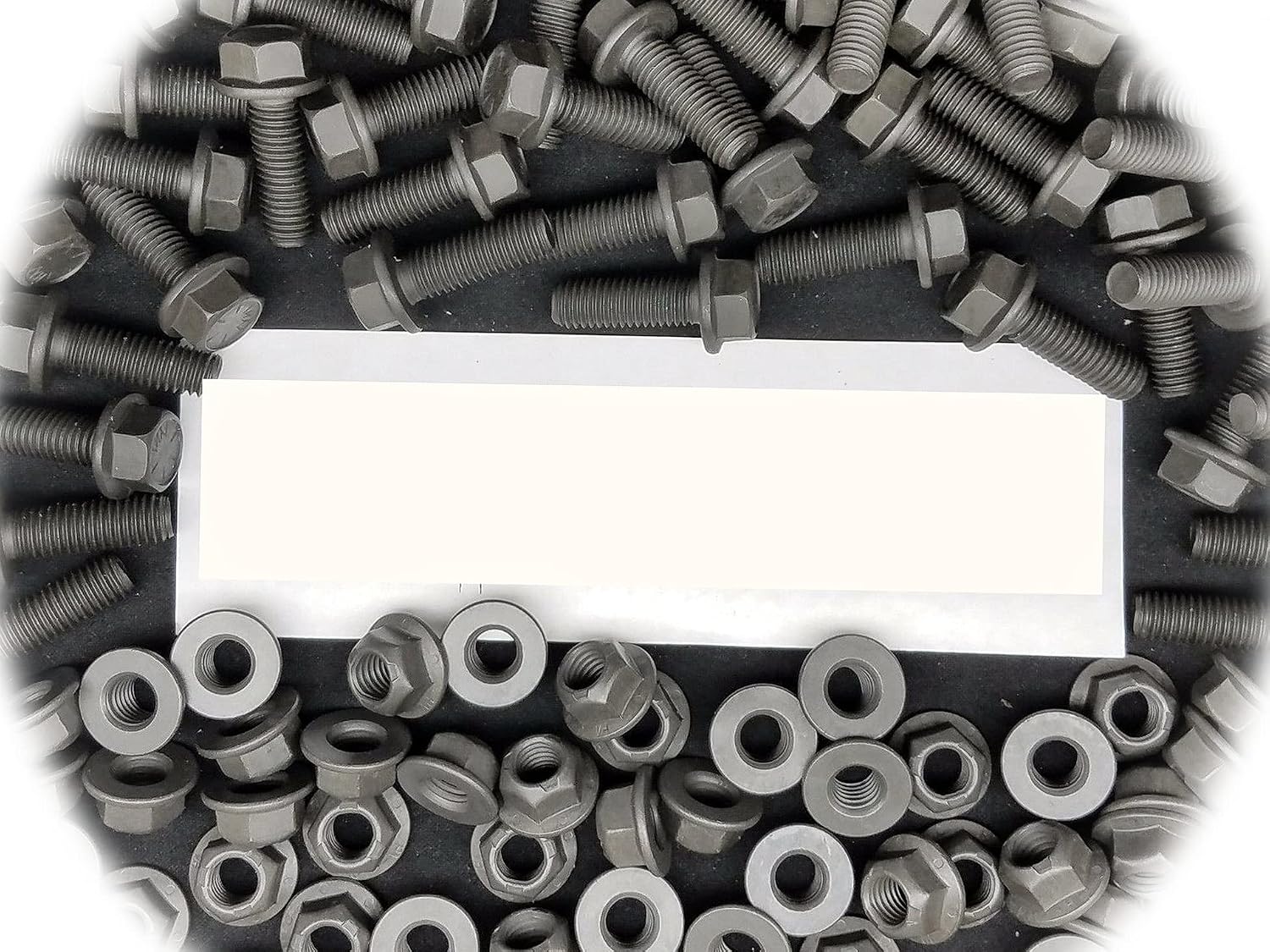 (Qty 60pcs) 1/2-13x1-1/2 Grade 8 Hex Head Flange Bolts & (Qty 60pcs) 1/2-13 Flange Lock Nuts Multi-Purpose Comprehensive Hardware Fastener Assortment Kit Cit01628Riv