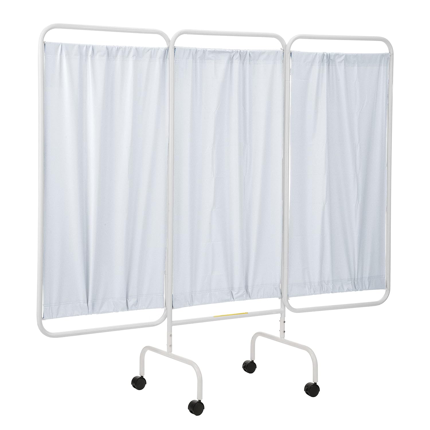 R&B Wire® PSS-3C, Three Panel Mobile Medical Privacy Screen Room Divider, Professional Grade, White