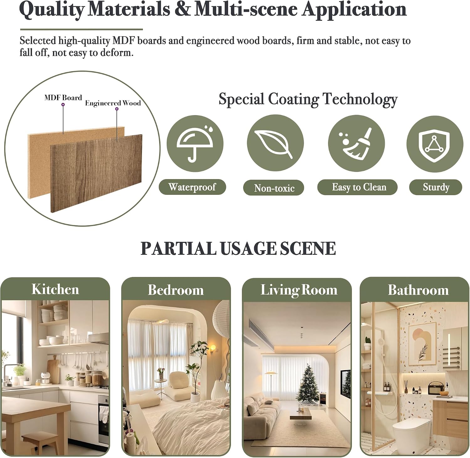 71' Tall Arched Kitchen Pantry Cabinet, Modern Farmhouse Hutch Storage Cabinets with Large Drawer and Glass Doors for Kitchen, Dining Room, Living Room, Natural