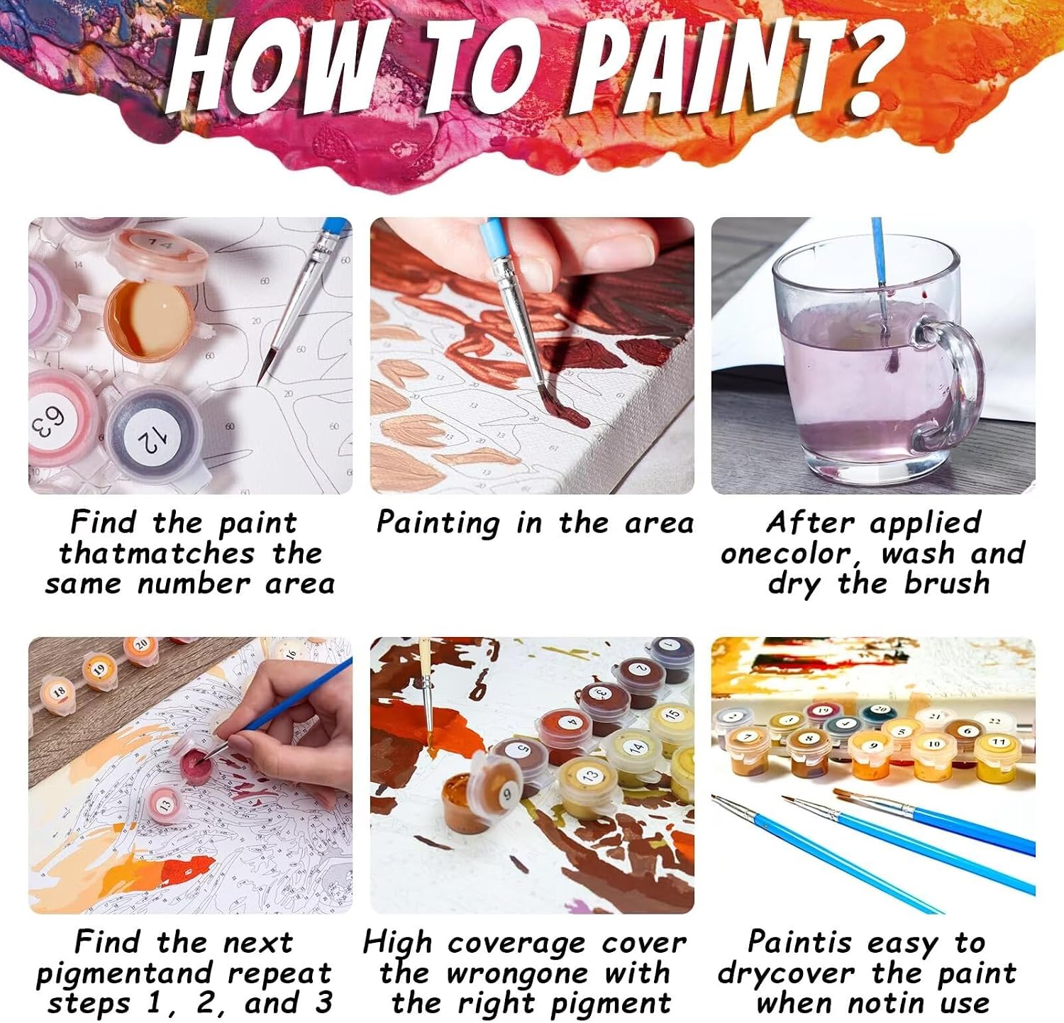 Giraffe Paint by Numbers Kit for Adults, DIY Painting by Numbers Leaves, DIY Canvas Wall Art Crafts for Adults with Paint Brushes and Acrylic, Spring Decor Art Supplies, Girl Gifts, 54x40in B-3549