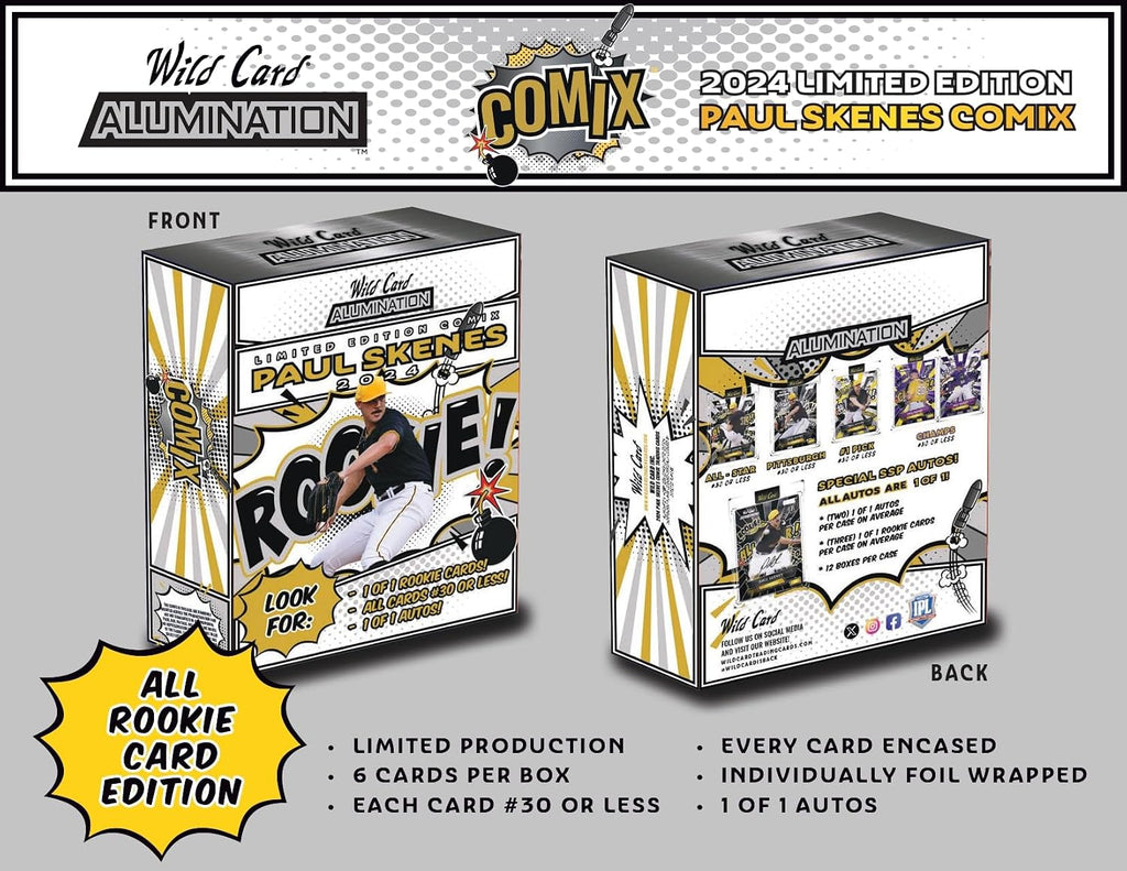 2024 Wild Card Alumination Paul Skenes Limited Edition Comix Hobby Trading Card Box