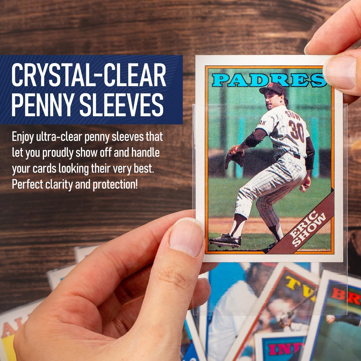 Premium Penny Sleeves for Trading Cards | Soft Trading Card Sleeves for Baseball Cards, Ultra Clear Plastic Pro Sports Card Sleeve, Football, MTG Collector Sleeve (Standard + Thick Options Available)