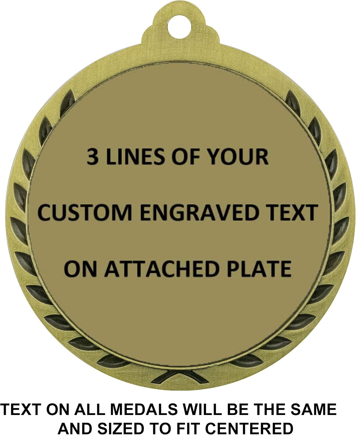Express Medals Personalized 1st Place Gold Medal with Red White & Blue Neck Ribbon Award Trophy WAM9
