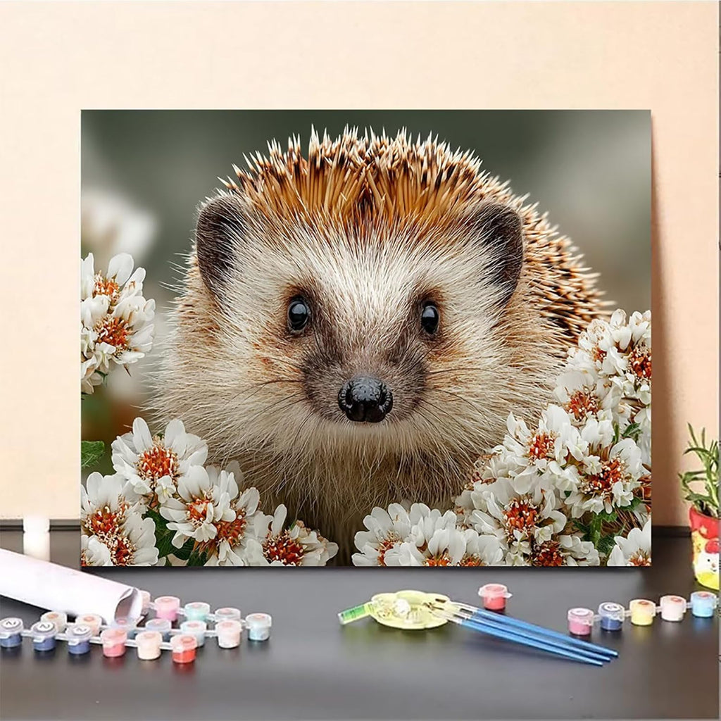 Animal Paint by Numbers Kit for Adults, DIY Painting by Numbers Flower, DIY Canvas Wall Art Crafts for Adults with Paint Brushes and Acrylic, Spring Decorations Art Supplies, Girl Gifts 54x40in 1-5252