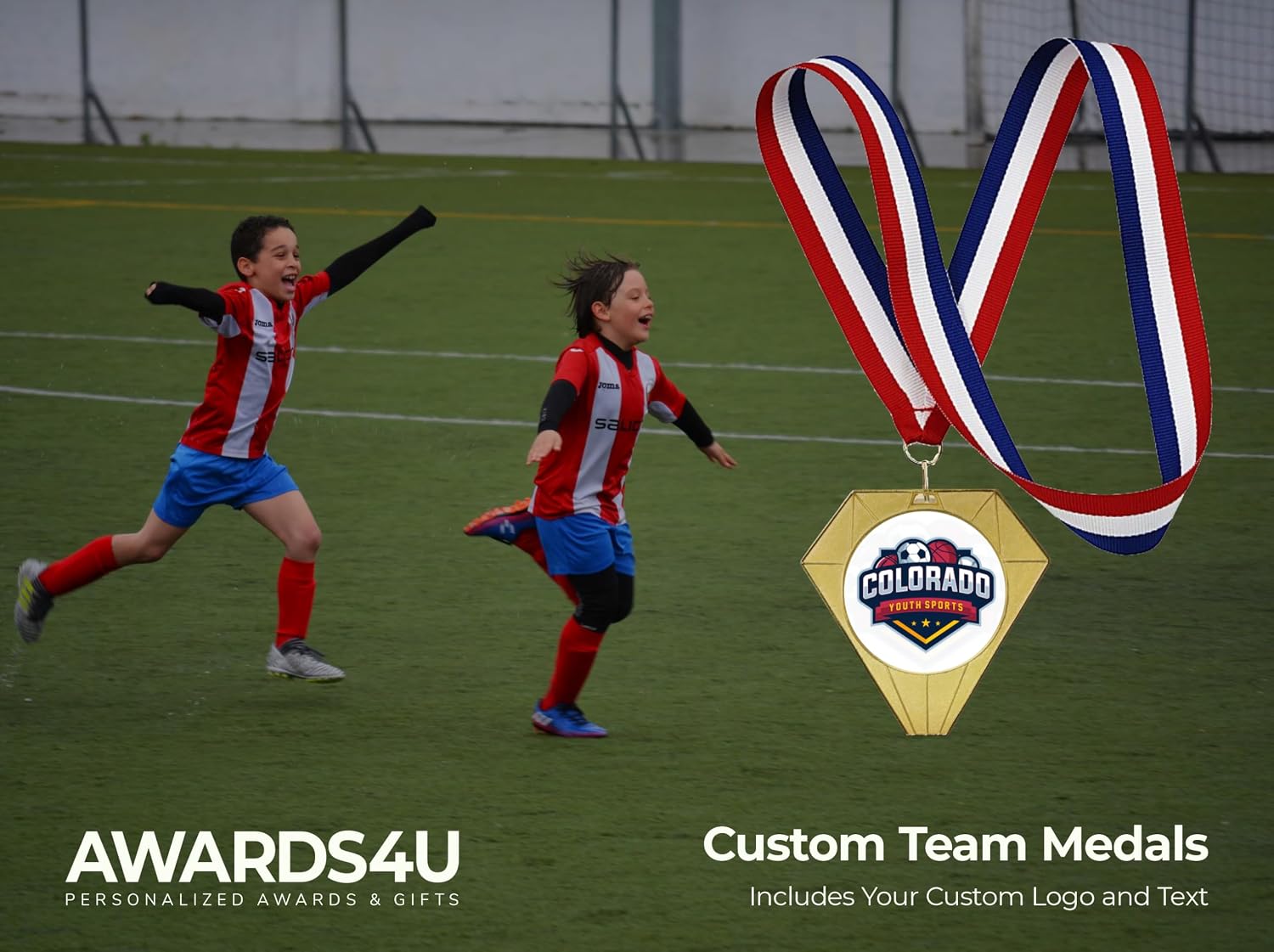 Custom Medals for Awards with Logo and Text on Back | Design Your Own Customized Personalized Medal for Kids and Adults | Design Your Own Award Medal | Medallas Personalizadas