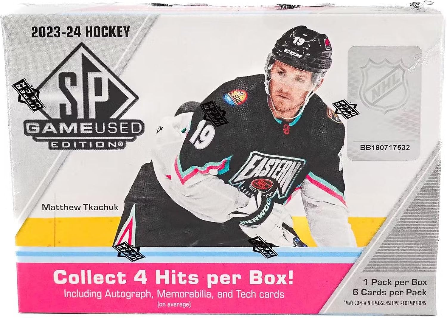 2023/24 Upper Deck SP Game Used Hockey box (6 cards/bx)