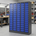 75 Drawers Stainless Steel Nut and Bolt Organizer, Parts Cabinet with Adjustable Shelves and Label Stickers, Bolt Organizer for Nuts Bolts Parts Screws Small Items