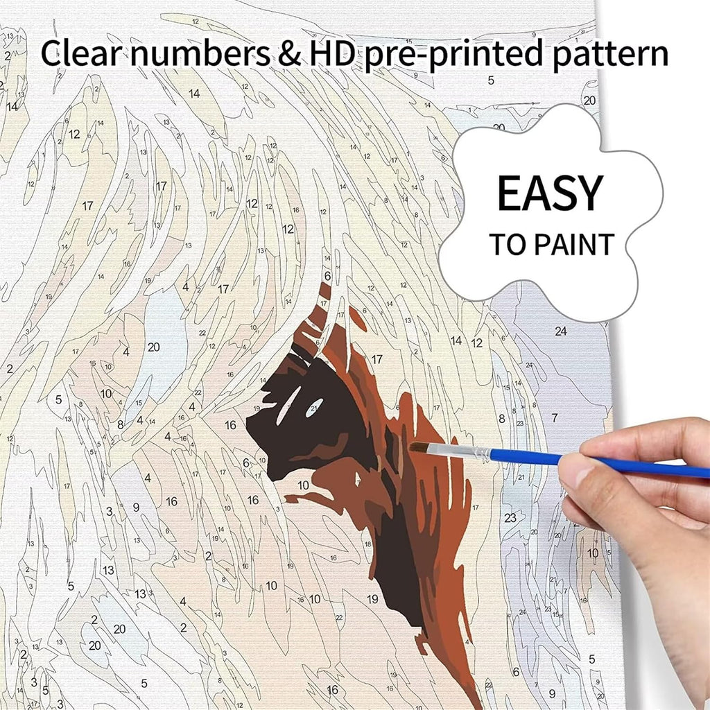 Paint by Numbers Kits for Adult Beginners, Paint by Numbers Pink Wings, DIY Paint by Numbers with Paints and Brushes Kits, DIY Canvas Oil Painting Paint by Numbers Home Decor (Without Frame) 100x200cm