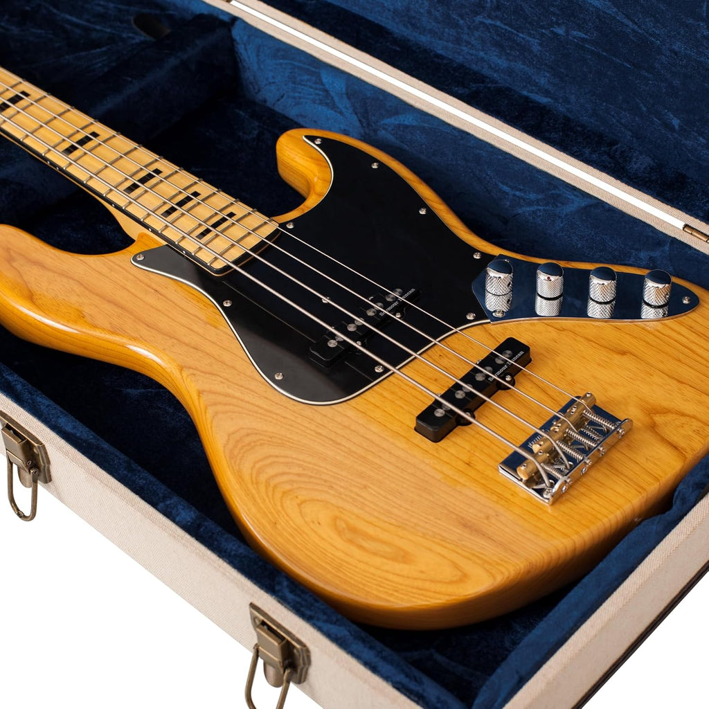 Gator Cases Journeyman Series Deluxe Wood Case for Electric Bass Guitars, Fits Fender Precision/Jazz Bass, & More (GW-JM-BASS)