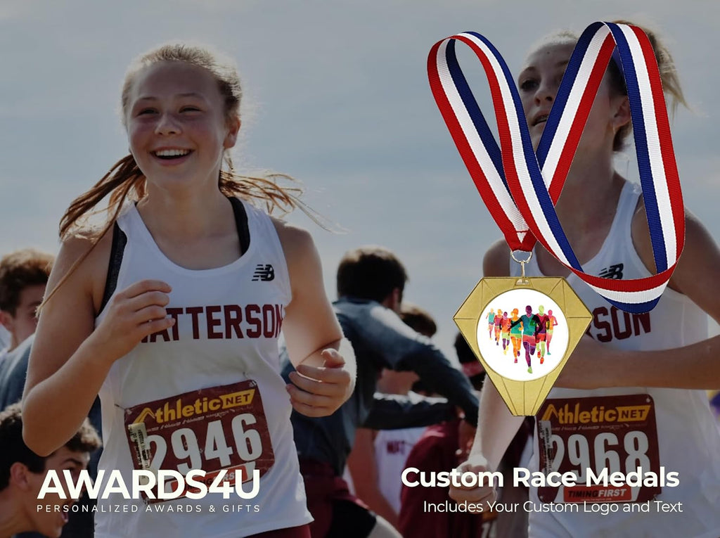 Custom Medals for Awards with Logo and Text on Back | Design Your Own Customized Personalized Medal for Kids and Adults | Design Your Own Award Medal | Medallas Personalizadas